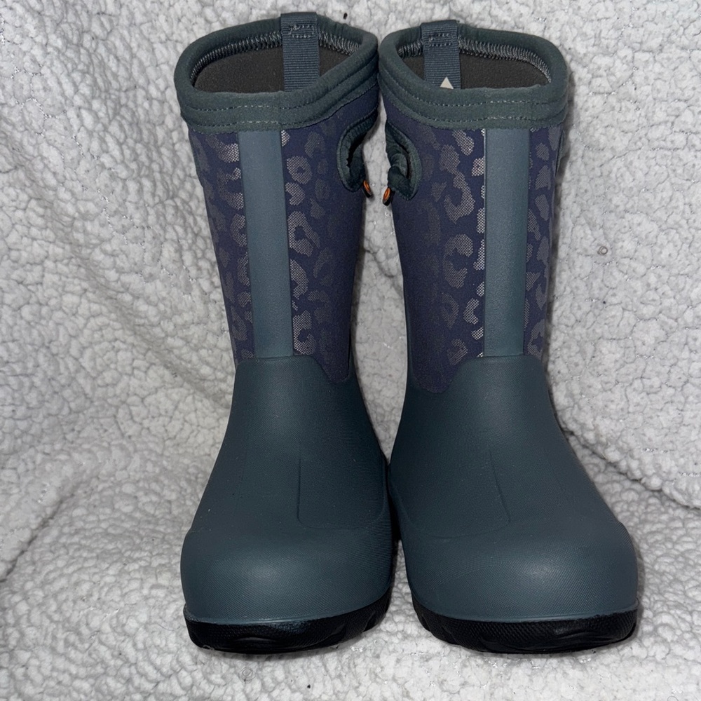 Bogs Kids Rain & Snow Boots - Gray Leopard